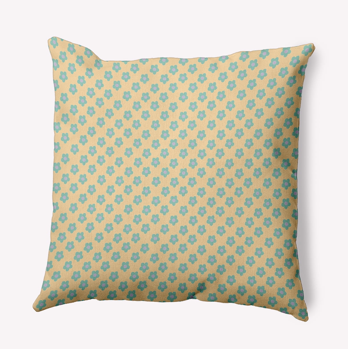 20" x 20" Simply Daisy Flower Power Polyester Accent Pillow, Corn Stalk Qty 1