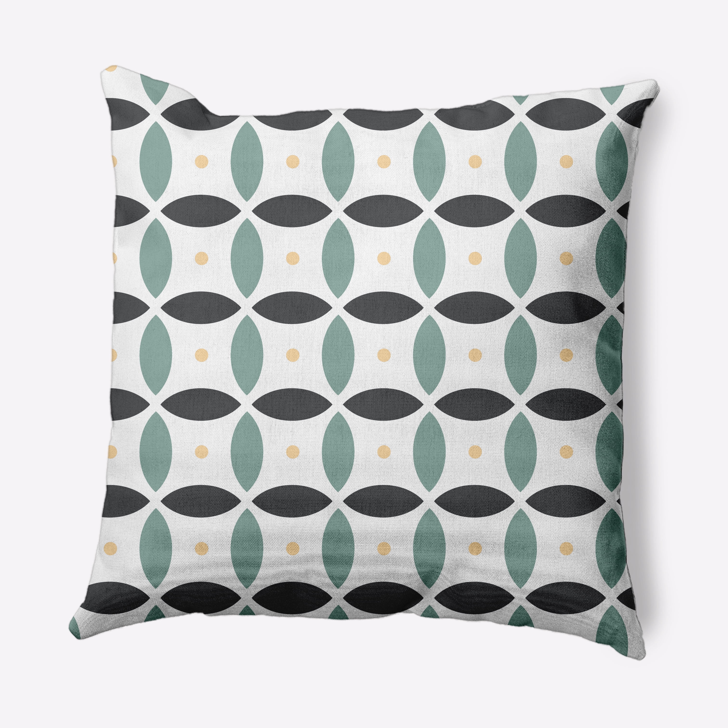 20" x 20" Simply Daisy Geometric Decorative Throw Pillow