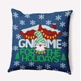 thumbnail image 1 of 20" x 20" Simply Daisy Gnome for the Holidays Polyester Indoor/Outdoor Pillow, Dark Cobalt Qty 1, 1 of 4