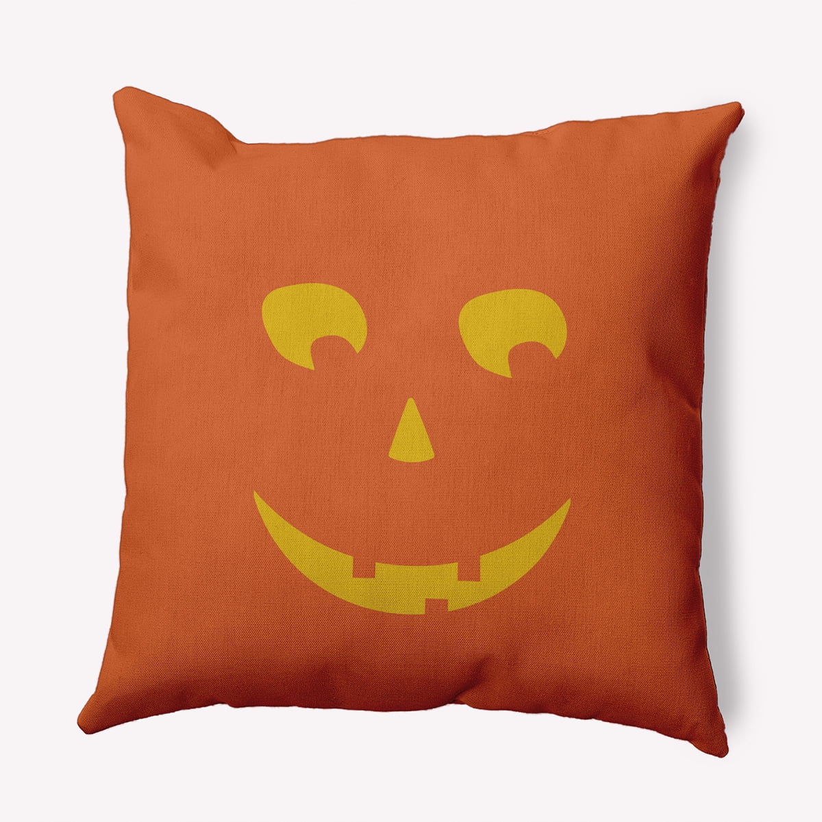 20" x 20" Simply Daisy Halloween JackoLanternRight Polyester Indoor/Outdoor Pillow, Nutmeg Qty 1