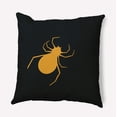thumbnail image 1 of 20" x 20" Simply Daisy Halloween Spiders Polyester Indoor/Outdoor Pillow, Golden Mustard Qty 1, 1 of 6