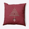 thumbnail image 1 of 20" x 20" Simply Daisy Hearty Holidays Polyester Accent Pillow, Muted Red (1 Count), 1 of 4