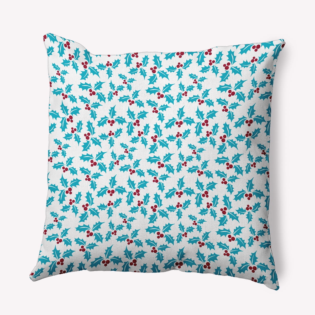 20" x 20" Simply Daisy Holly Bush Polyester Accent Pillow, Turquoise Qty 1
