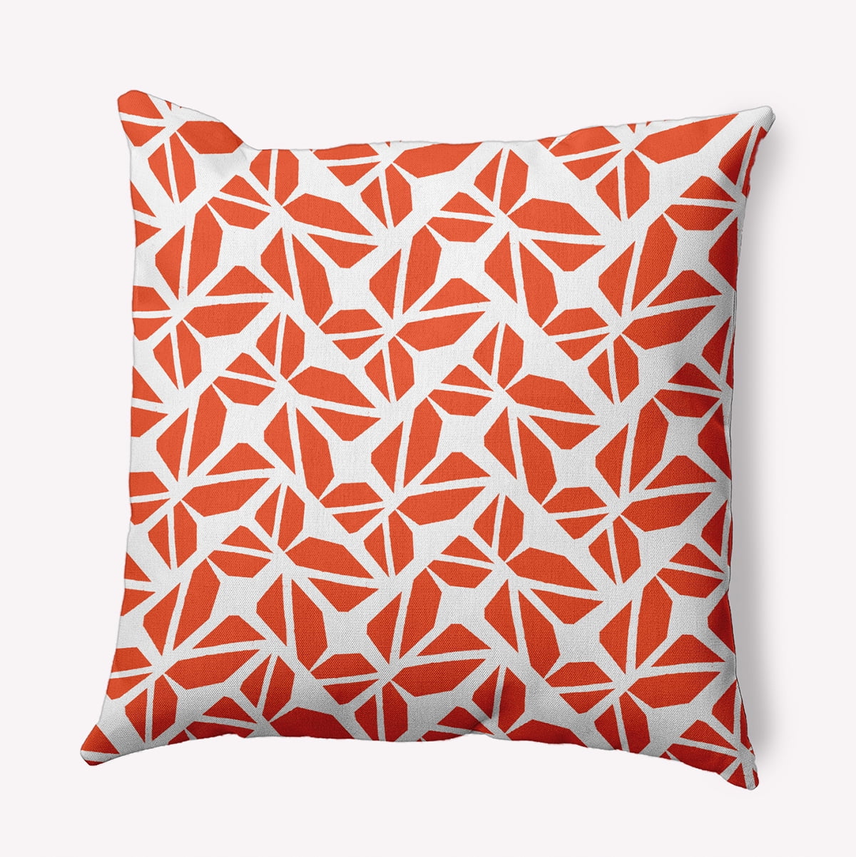 20" x 20" Simply Daisy Kaleidoscope Graffiti Polyester Accent Pillow, Harvest Orange Qty 1