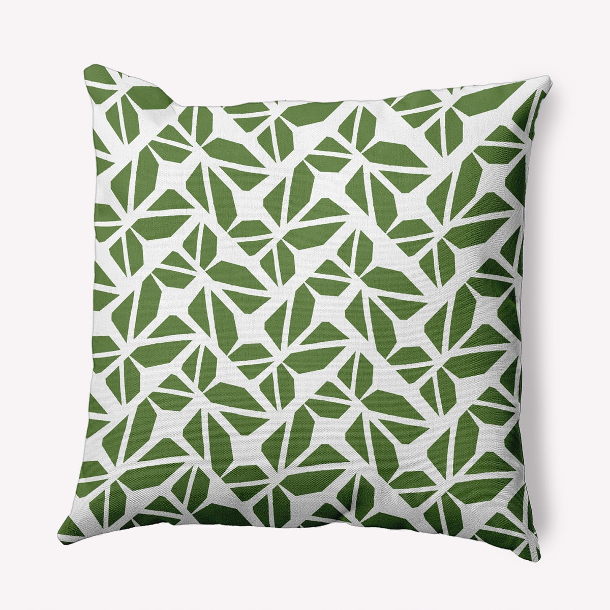 20" x 20" Simply Daisy Kaleidoscope Graffiti Polyester Accent Pillow, Scallion Qty 1
