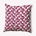 thumbnail image 1 of 20" x 20" Simply Daisy Kaleidoscope Graffiti Polyester Indoor/Outdoor Pillow, Plum Qty 1, 1 of 6