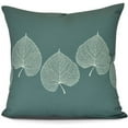 thumbnail image 1 of 20" x 20" Simply Daisy Leaf Print Fall Polyester Accent Pillow, Green Qty 1, 1 of 2