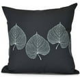 thumbnail image 1 of 20" x 20" Simply Daisy Leaf Print Fall Polyester Indoor/Outdoor Pillow, Black Qty 1, 1 of 1