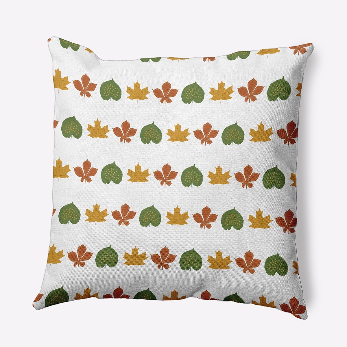 20" x 20" Simply Daisy Leaf Stripe Polyester Accent Pillow, Scallion Qty 1
