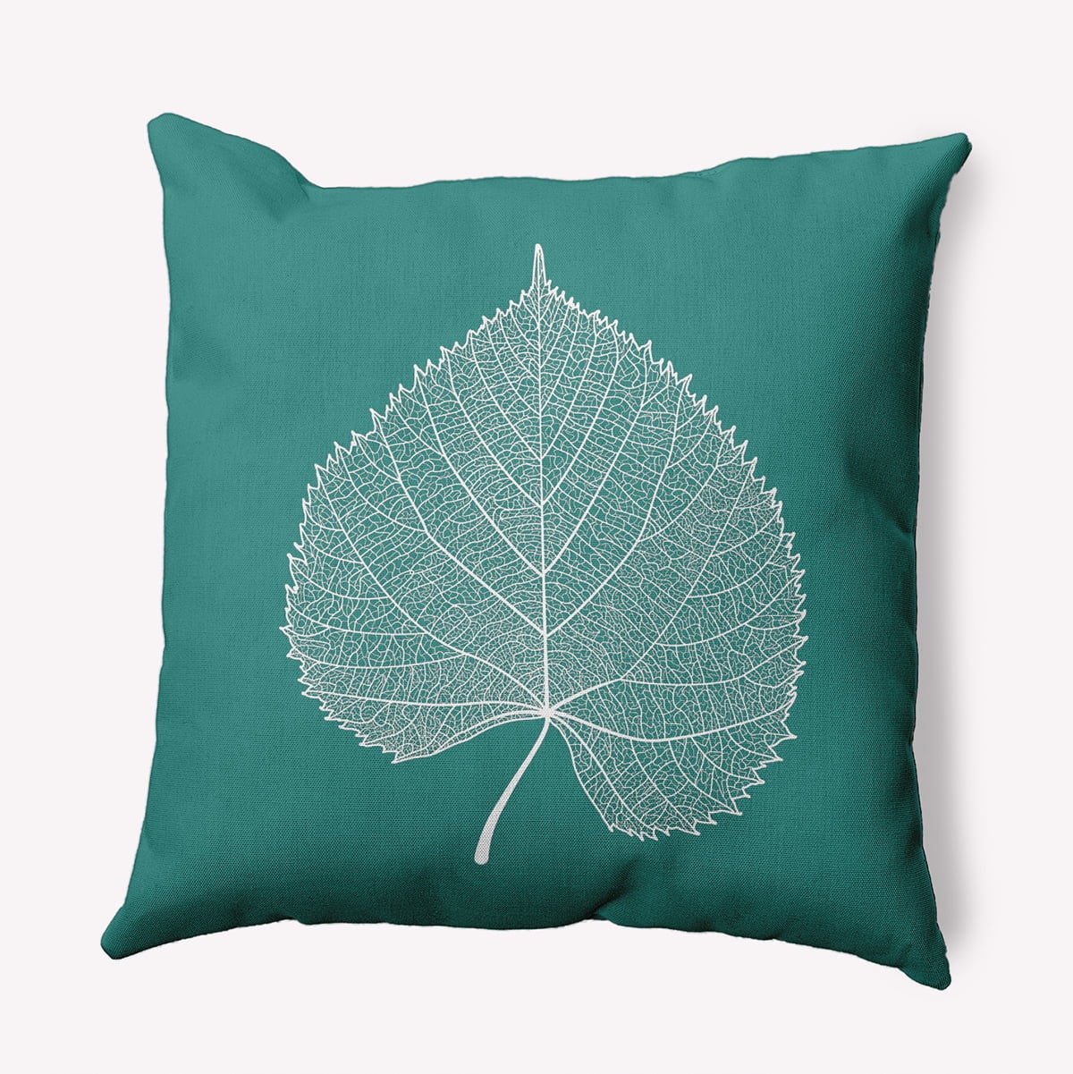 20" x 20" Simply Daisy Leaf Study Polyester Accent Pillow, Desert Turquoise Qty 1