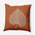 thumbnail image 1 of 20" x 20" Simply Daisy Leaf Study Polyester Accent Pillow, Nutmeg Qty 1, 1 of 6