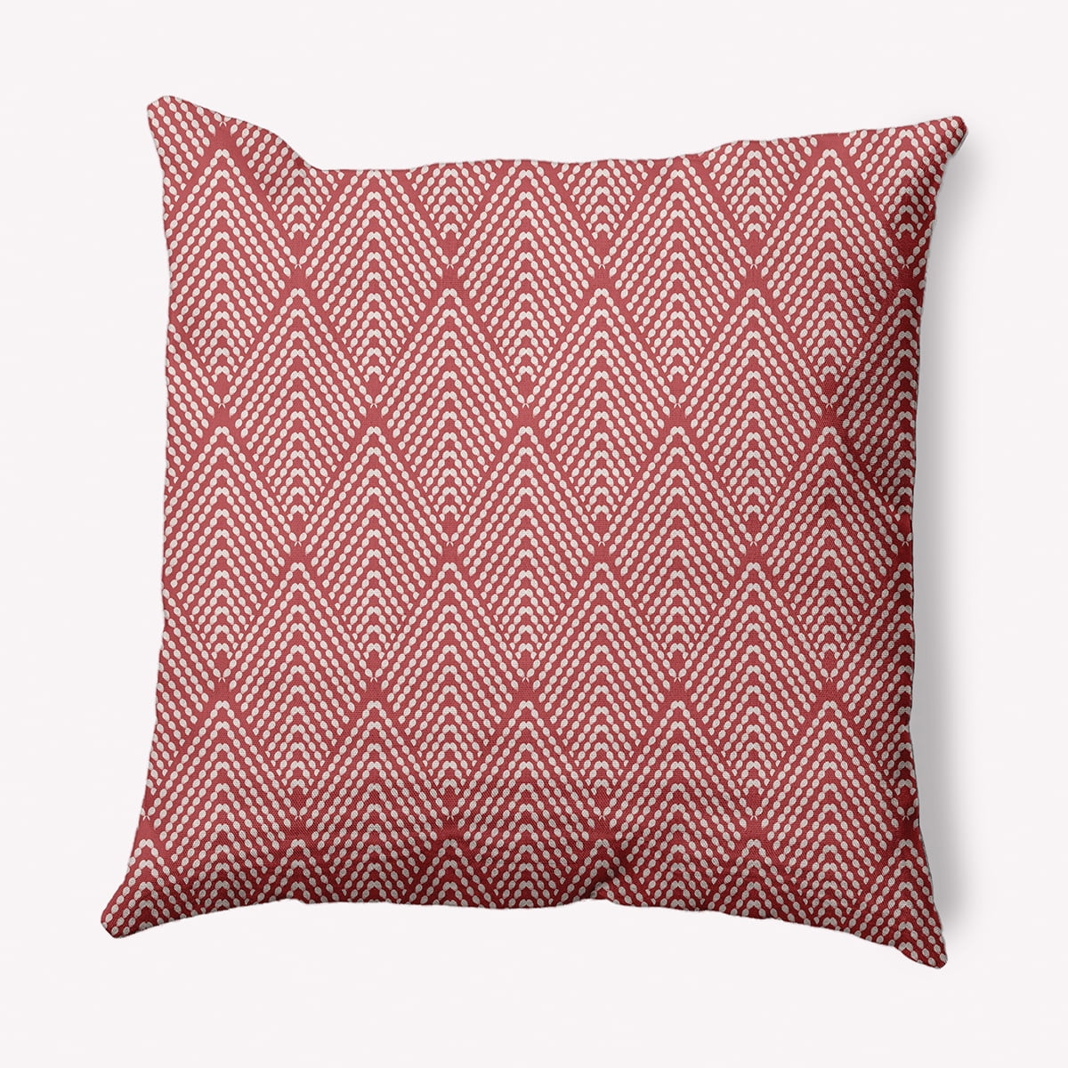 20" x 20" Simply Daisy Lifeflor Diamond Polyester Indoor/Outdoor Pillow, Ligonberry Red Qty 1