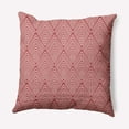 thumbnail image 1 of 20" x 20" Simply Daisy Lifeflor Diamond Polyester Indoor/Outdoor Pillow, Ligonberry Red Qty 1, 1 of 5
