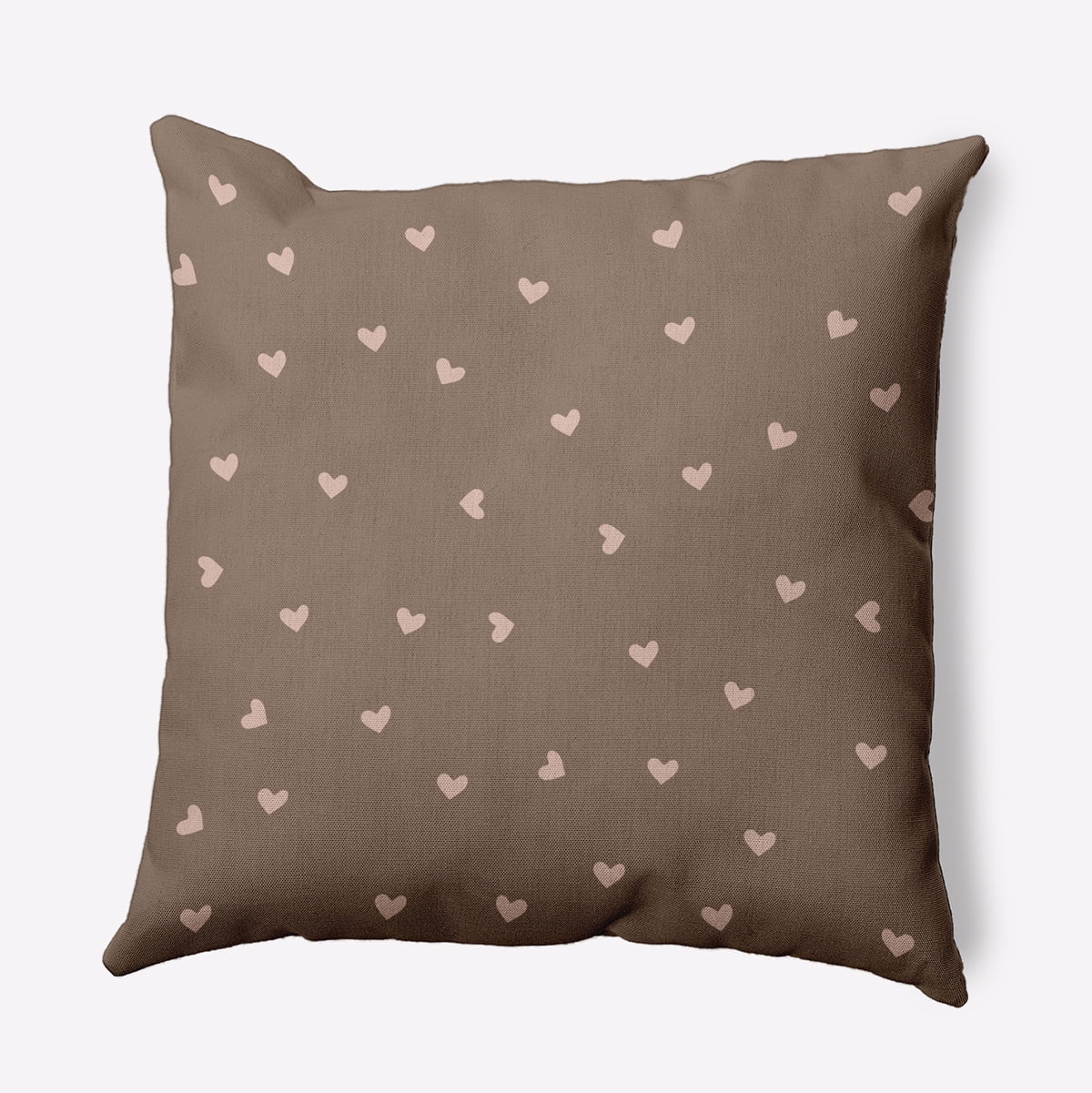 20" x 20" Simply Daisy Little Hearts Polyester Indoor/Outdoor Pillow, Sunwashed Brick Qty 1
