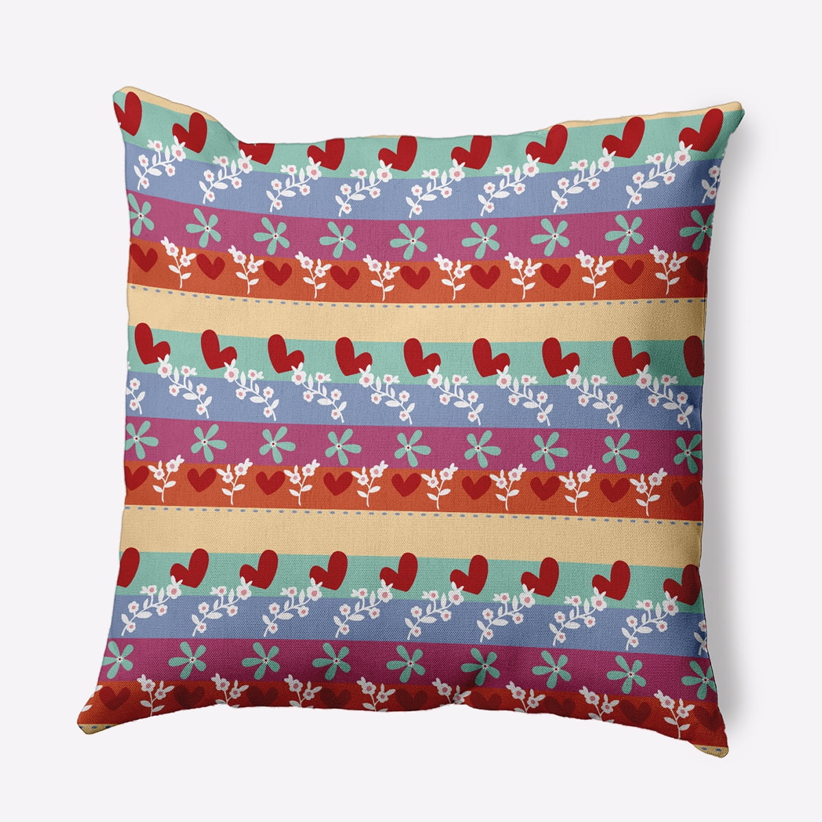 20" x 20" Simply Daisy Love Garden Polyester Indoor/Outdoor Pillow, Corn Stalk Qty 1