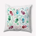 thumbnail image 1 of 20" x 20" Simply Daisy Mittens Polyester Indoor/Outdoor Pillow, Bright Green Qty 1, 1 of 3