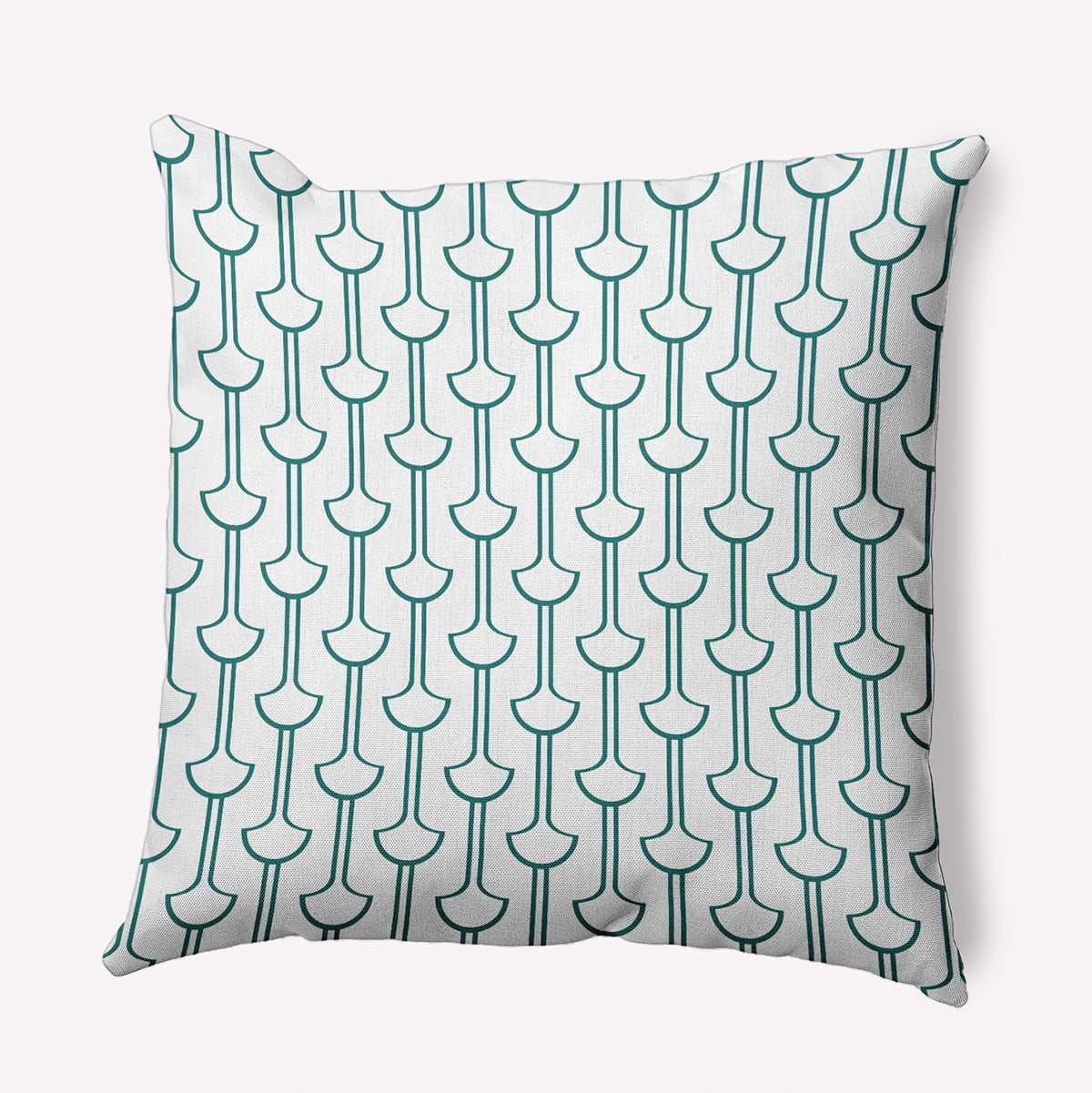 20" x 20" Simply Daisy Modern Ginko Polyester Accent Pillow, Teal Qty 1