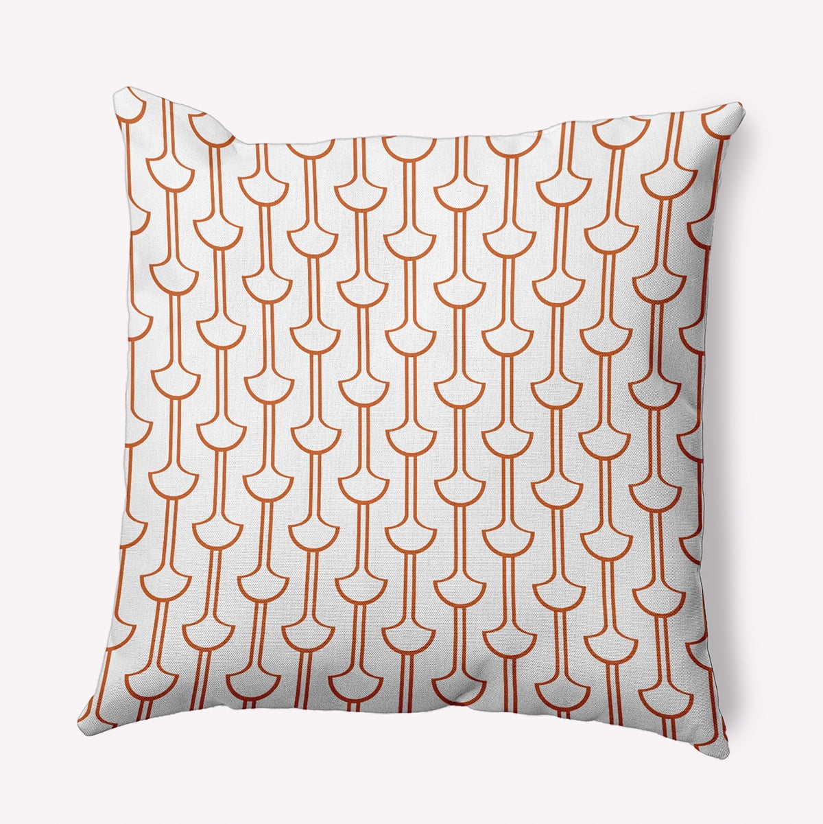 20" x 20" Simply Daisy Modern Ginko Polyester Indoor/Outdoor Pillow, Dusty Orange Qty 1