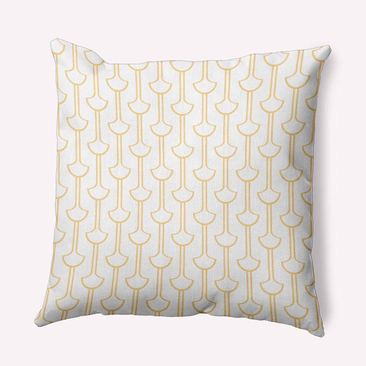 20" x 20" Simply Daisy Modern Ginko Polyester Indoor/Outdoor Pillow, Golden Haze Qty 1