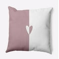 thumbnail image 1 of 20" x 20" Simply Daisy Modern Heart Polyester Accent Pillow, Romantic Purple Qty 1, 1 of 3