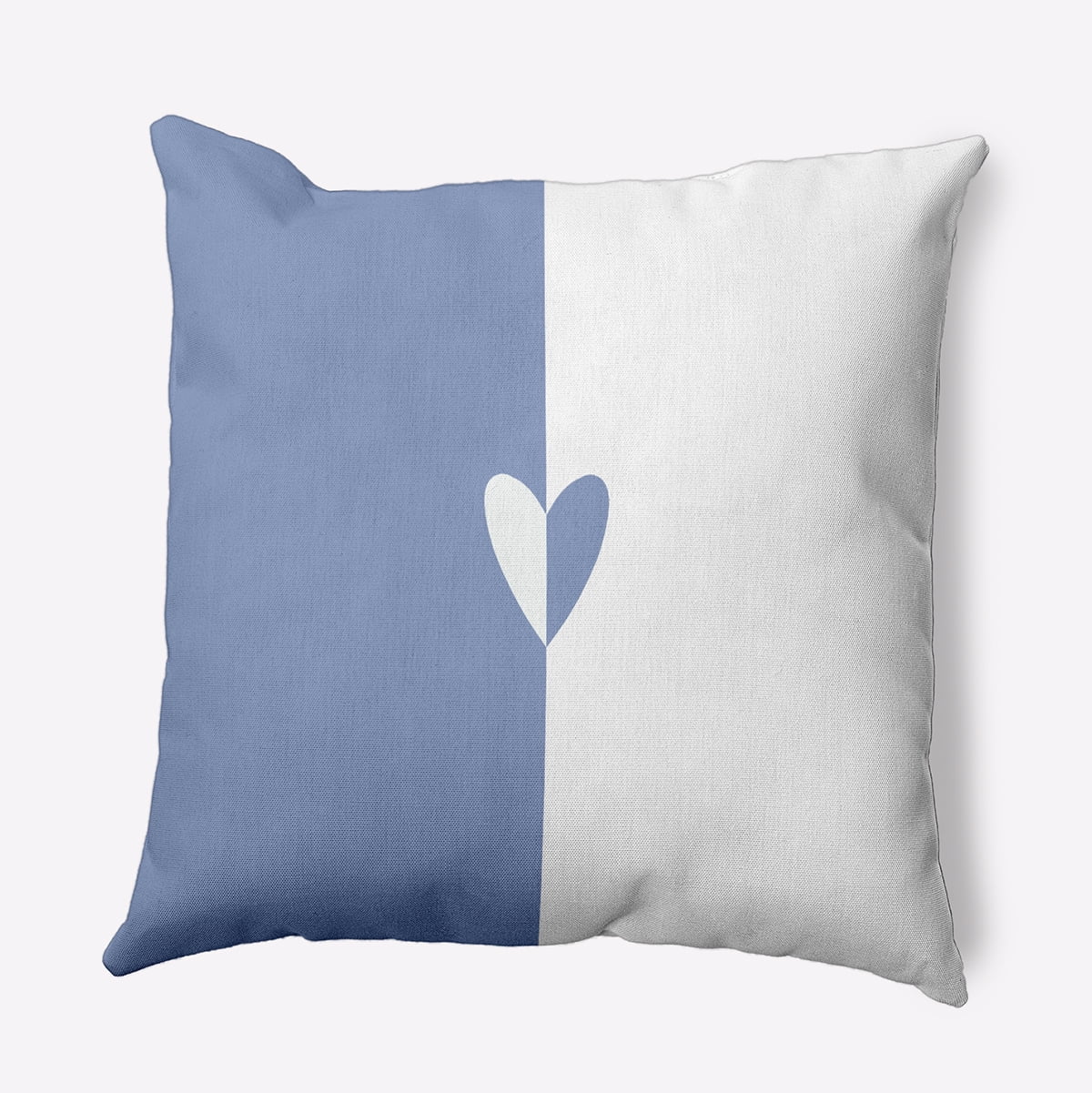 20" x 20" Simply Daisy Modern Heart Polyester Indoor/Outdoor Pillow, Cornflower Qty 1