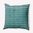 thumbnail image 1 of 20" x 20" Simply Daisy Modern Leaf Pattern Polyester Indoor/Outdoor Pillow, Teal (1 Count), 1 of 1