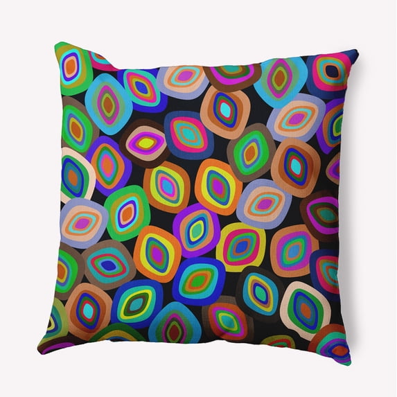 20" x 20" Simply Daisy Modern Leaf Pile Polyester Accent Pillow, Multi Qty 1