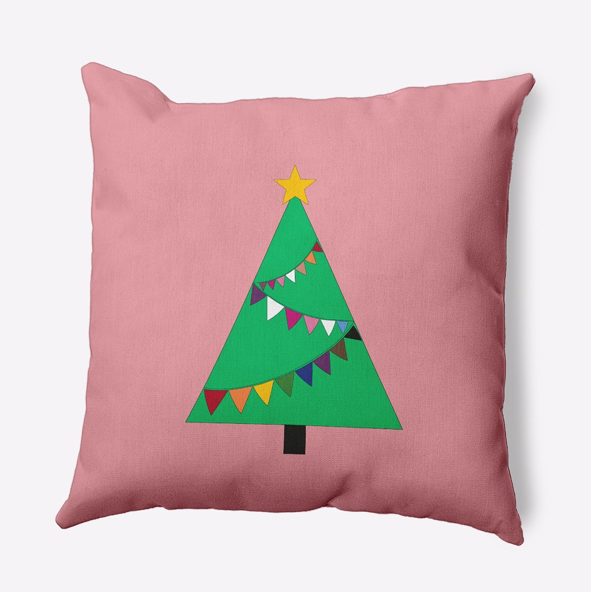 20" x 20" Simply Daisy Pride Garland Tree Polyester Accent Pillow, Pink Icing Qty 1