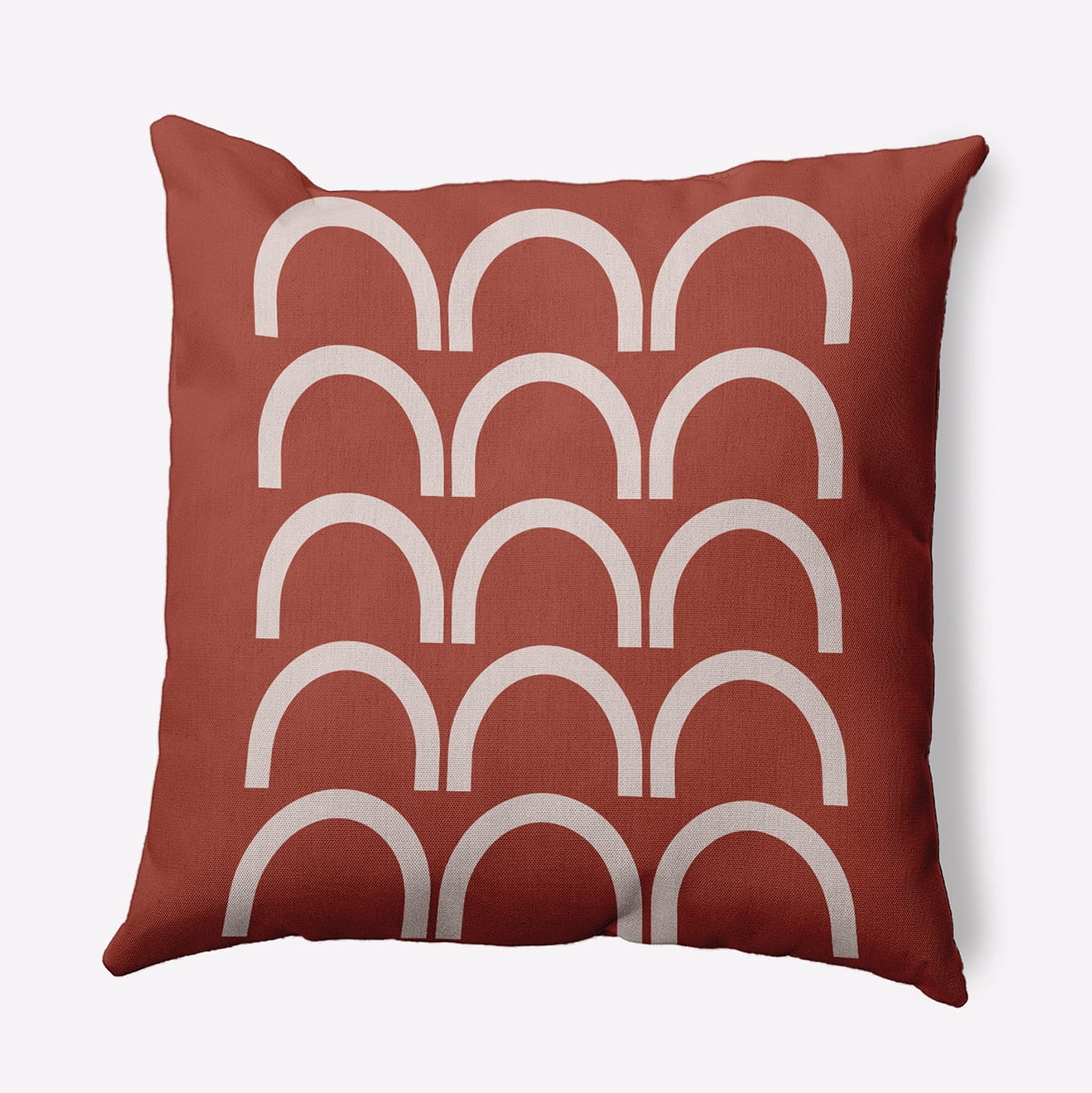 20" x 20" Simply Daisy Rhythm Arches Polyester Accent Pillow, Chesnut Qty 1
