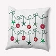 thumbnail image 1 of 20" x 20" Simply Daisy Sea Ornaments Polyester Accent Pillow, Forest Green Qty 1, 1 of 3