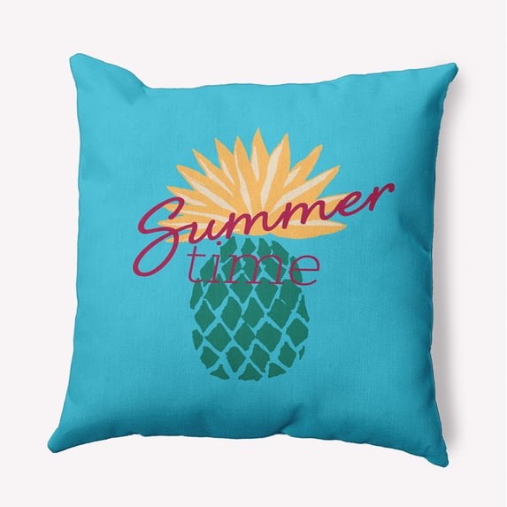 20" x 20" Simply Daisy Summer Time Pineapple Indoor/Outdoor Pillow, Lipstick Pink Qty 1