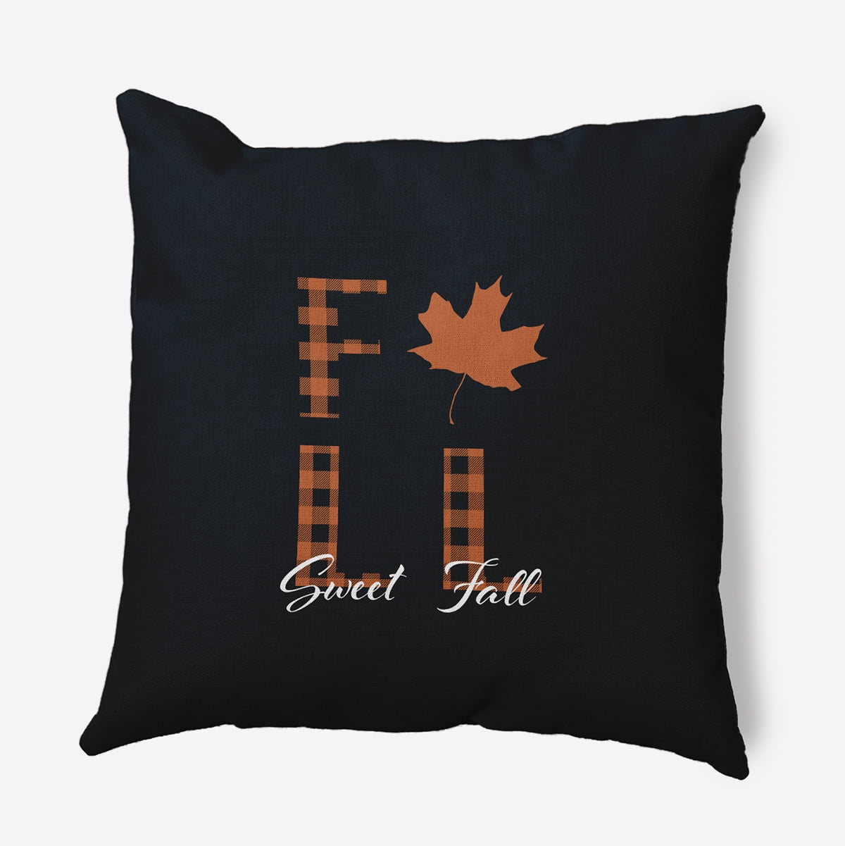 20" x 20" Simply Daisy Sweet Fall Polyester Accent Pillow, Black Qty 1