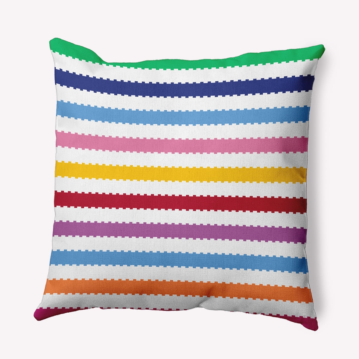 20" x 20" Simply Daisy Zippy Stripe Polyester Accent Pillow, Multi Qty 1