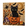 thumbnail image 1 of 20 x 20 cm Halloween Pearl Art DIY Kit, 3D Bead and Rhinestone Diamond Painting Craft for Adults Beginners, Pumpkin Wall or Table Decor, 1 Set, 1 of 7