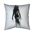 thumbnail image 1 of 20 x 20 in. Abstract Back View of A Woman Silhouette-Double Sided Print Outdoor Pillow Cover, 1 of 1