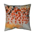 thumbnail image 1 of 20 x 20 in. Abstract Red Dotted Flowers Field-Double Sided Print Outdoor Pillow Cover, 1 of 1