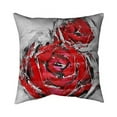 thumbnail image 1 of 20 x 20 in. Abstract Red Roses-Double Sided Print Indoor Pillow, 1 of 1