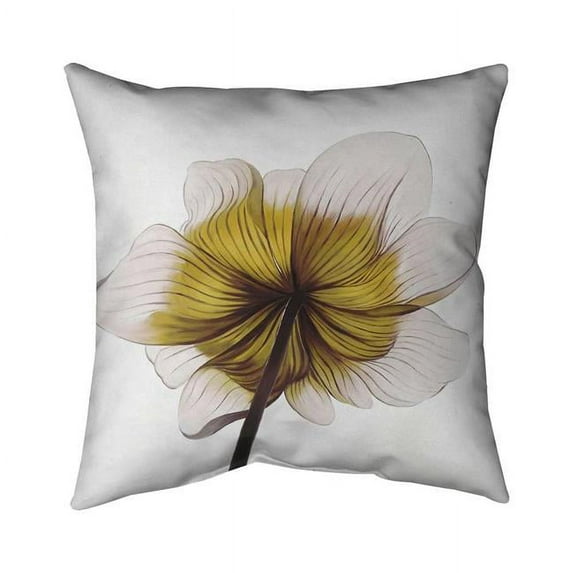 20 x 20 in. Beautiful Anemone Yellow Flower-Double Sided Print Outdoor Pillow Cover