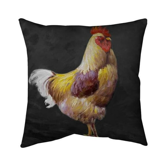 20 x 20 in. Beautiful Rooster 2-Double Sided Print Indoor Pillow