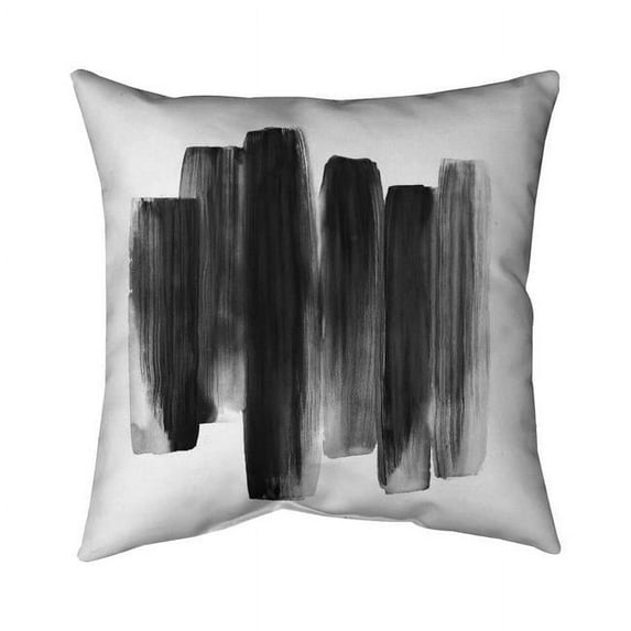 20 x 20 in. Black Shapes-Double Sided Print Indoor Pillow