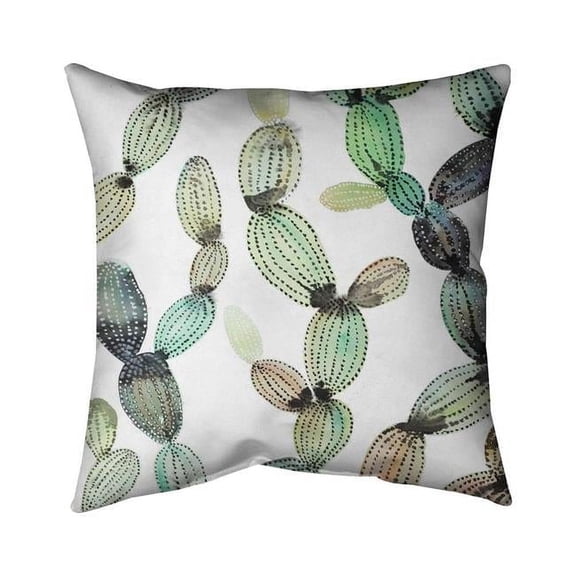 20 x 20 in. Cactus Pattern-Double Sided Print Indoor Pillow