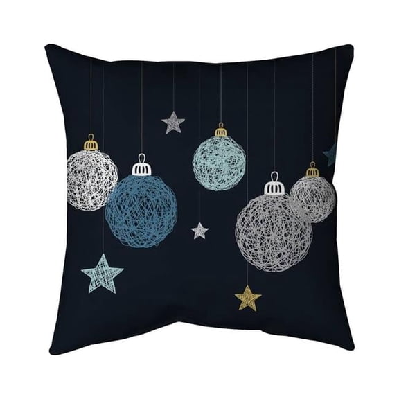 20 x 20 in. Christmas Ball Vector-Double Sided Print Indoor Pillow