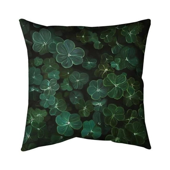 20 x 20 in. Clovers-Double Sided Print Indoor Pillow