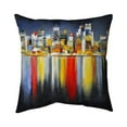 thumbnail image 1 of 20 x 20 in. Colorful Reflection of A Cityscape by Night-Double Sided Print Outdoor Pillow Cover, 1 of 1
