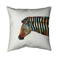 thumbnail image 1 of 20 x 20 in. Colorful Zebra-Double Sided Print Indoor Pillow, 1 of 1