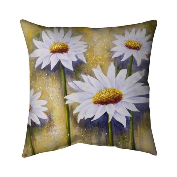 20 x 20 in. Daisies At Sun-Double Sided Print Indoor Pillow