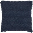 thumbnail image 1 of 20 x 20 in. Dark Blue Knotted Detail Throw Pillow, 1 of 1