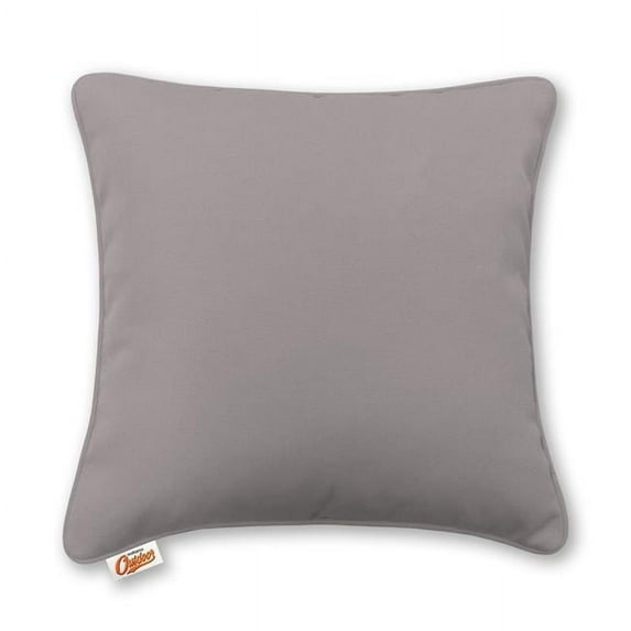 20 x 20 in. Decorative Outdoor Throw Cushion - Grey