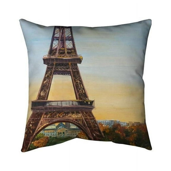 20 x 20 in. Eiffel Tower by Dawn-Double Sided Print Indoor Pillow