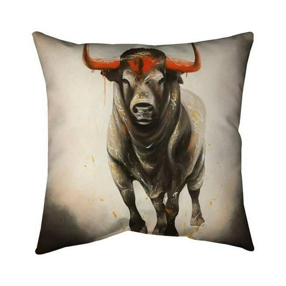 20 x 20 in. Fierce Bull-Double Sided Print Indoor Pillow